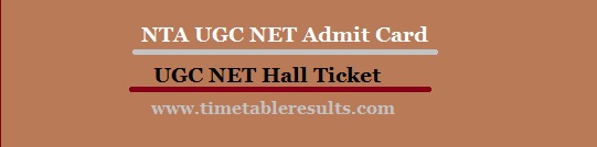 UGC NET Admit Card