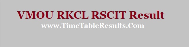 VMOU RKCL RSCIT Result