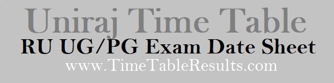 Uniraj-Time-Table-RU-UG-PG-Exam-Date-Sheet