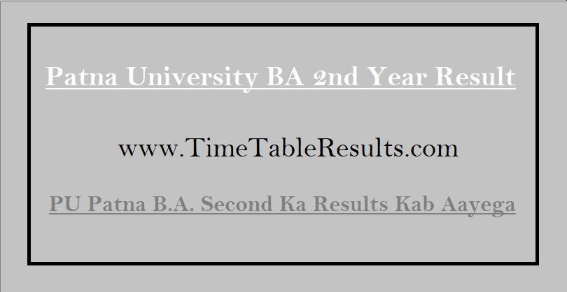 Patna University BA 2nd Year Result - PU Patna B.A. Second Ka Results Kab Aayega